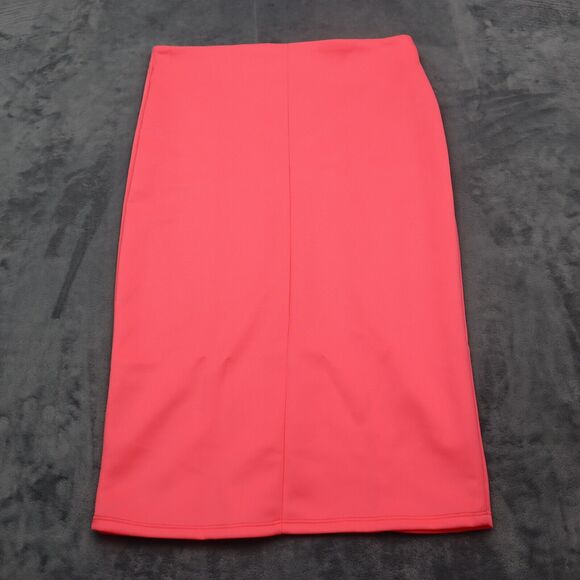 Diva Appared Skirt Womens L Pink Straight Pencil Stretch Pull On Knee Length - Picture 7 of 16